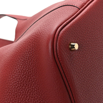 Taurillon Clemence Picotin Lock 22 MM Tote Rouge H - NEESTRA