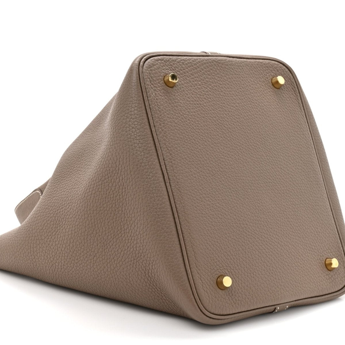 Taurillon Clemence Picotin Lock 22 MM Tote Taupe - NEESTRA