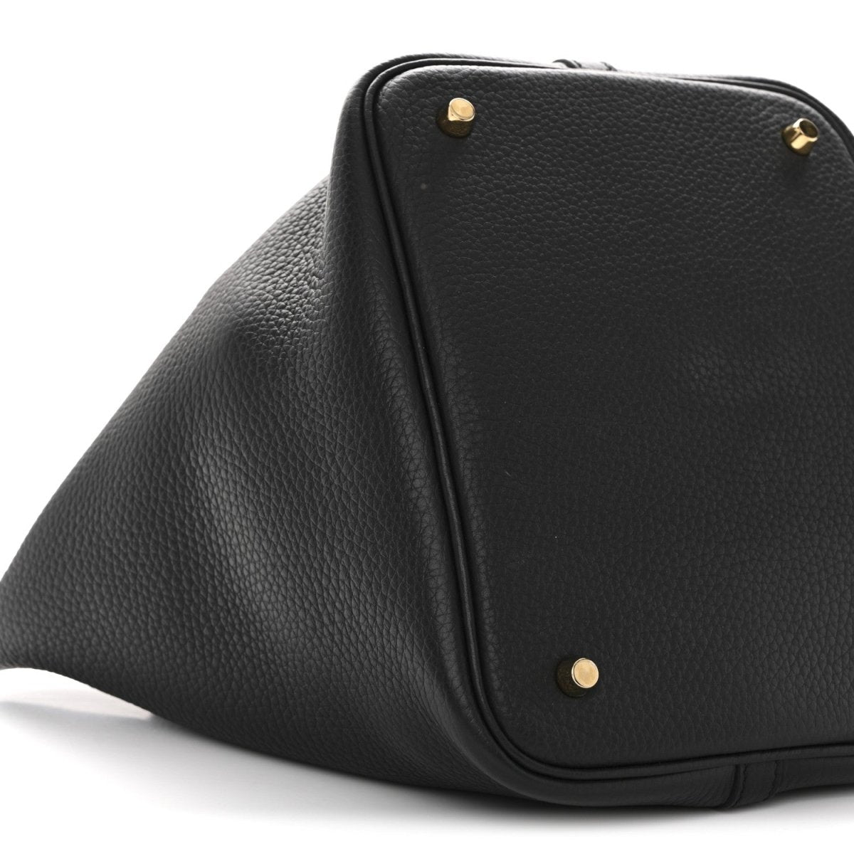 Taurillon Clemence Picotin Lock Tote Bag Calfskin Leather 22mm Black - NEESTRA