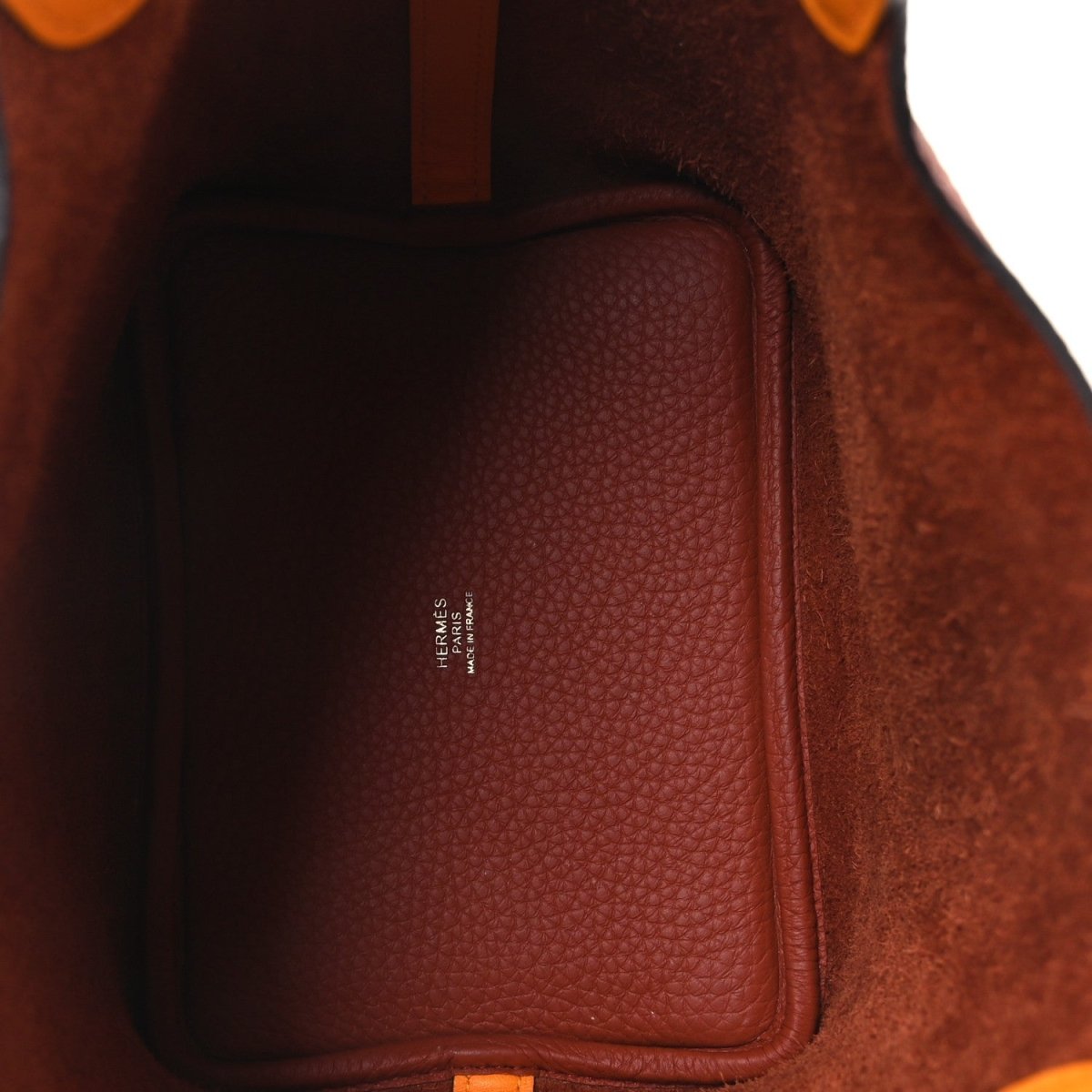 Taurillon Clemence Swift Picotin 18 PM Leather Tote Cuivre - NEESTRA