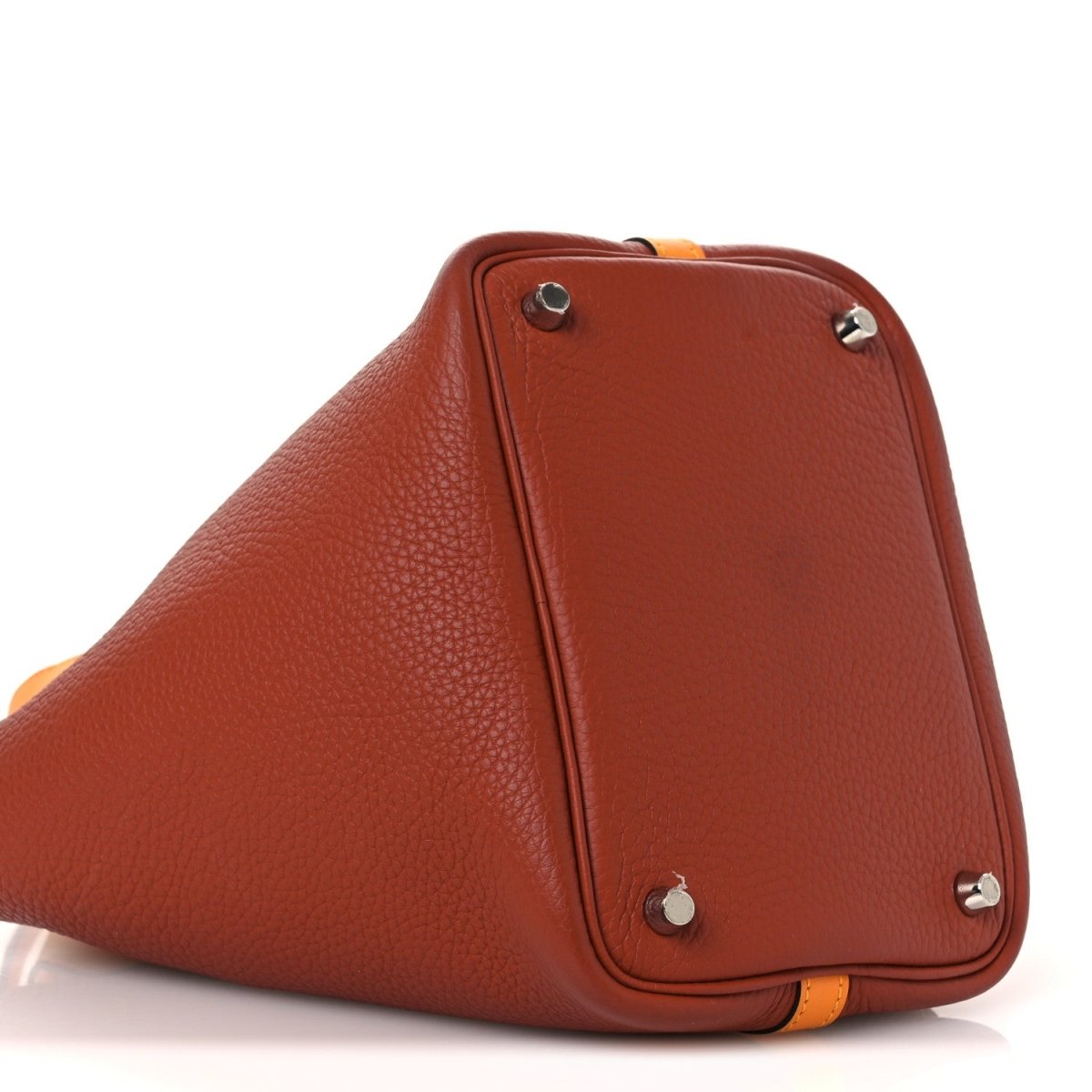 Taurillon Clemence Swift Picotin 18 PM Leather Tote Cuivre - NEESTRA