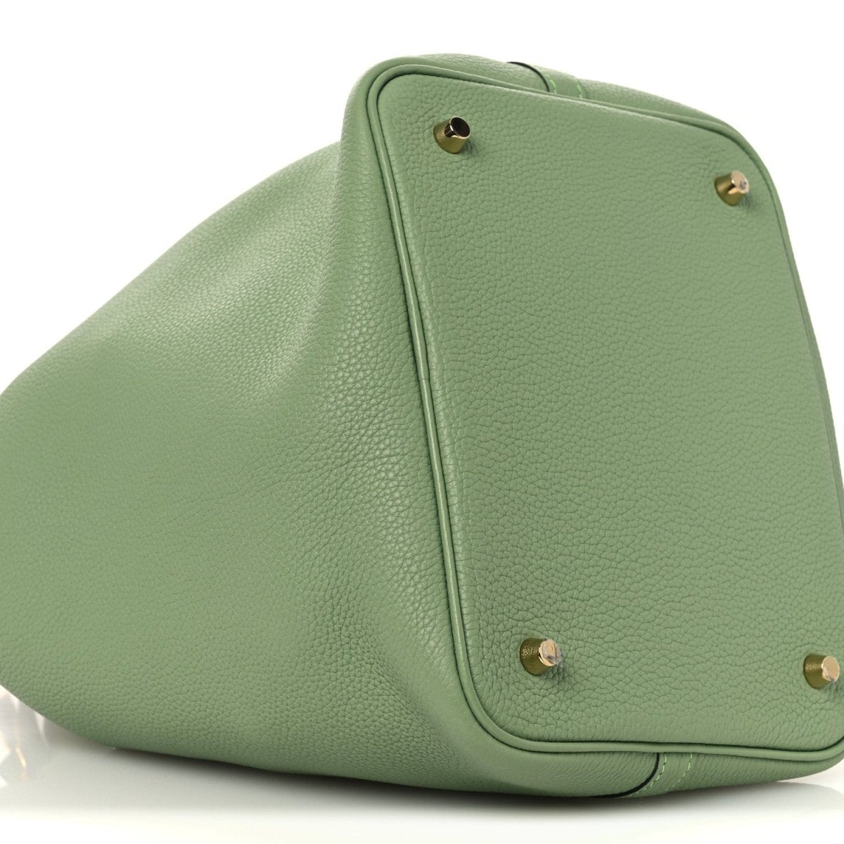 Taurillon Maurice Picotin Lock 22mm Vert Criquet Bucket Bag - NEESTRA