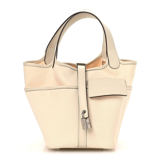 Toile Goeland Swift Cargo Picotin Lock 18 Cream White Tote - NEESTRA